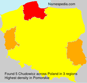 Surname Chudowicz in Poland Surname Chudowicz in Poland