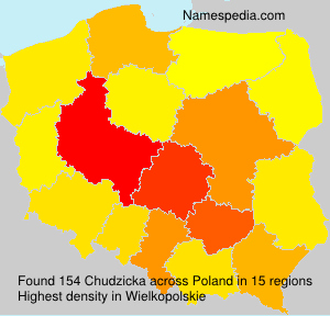 Surname Chudzicka in Poland Surname Chudzicka in Poland