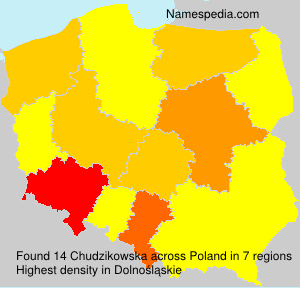 Surname Chudzikowska in Poland Surname Chudzikowska in Poland