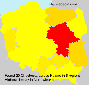 Surname Chustecka in Poland Surname Chustecka in Poland