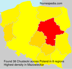 Surname Chustecki in Poland Surname Chustecki in Poland