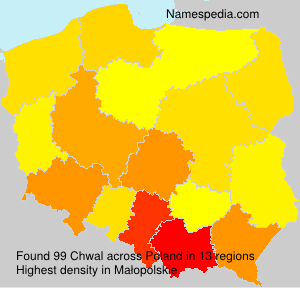 Surname Chwal in Poland Surname Chwal in Poland