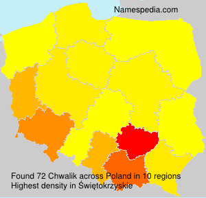 Surname Chwalik in Poland Surname Chwalik in Poland