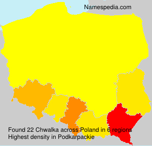 Surname Chwalka in Poland Surname Chwalka in Poland