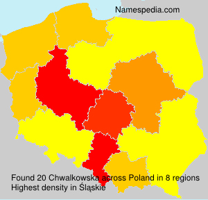 Surname Chwalkowska in Poland Surname Chwalkowska in Poland