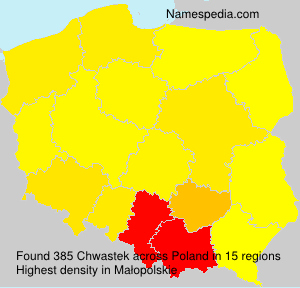 Surname Chwastek in Poland Surname Chwastek in Poland