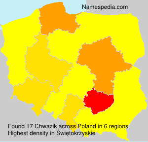 Surname Chwazik in Poland Surname Chwazik in Poland