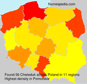 Surname Chwieduk in Poland Surname Chwieduk in Poland