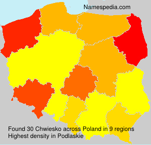 Surname Chwiesko in Poland Surname Chwiesko in Poland