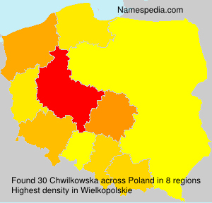 Surname Chwilkowska in Poland Surname Chwilkowska in Poland