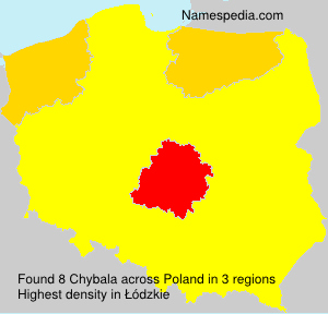 Surname Chybala in Poland Surname Chybala in Poland