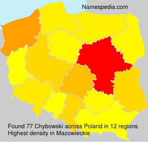 Surname Chybowski in Poland Surname Chybowski in Poland