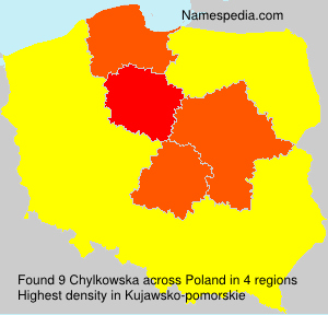 Surname Chylkowska in Poland Surname Chylkowska in Poland