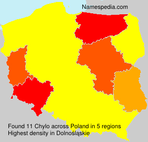 Surname Chylo in Poland Surname Chylo in Poland