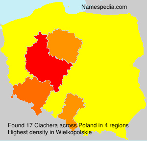 Surname Ciachera in Poland Surname Ciachera in Poland