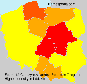 Surname Ciarczynska in Poland Surname Ciarczynska in Poland