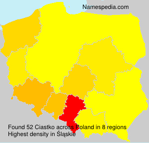 Surname Ciastko in Poland Surname Ciastko in Poland