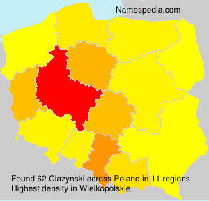 Surname Ciazynski in Poland Surname Ciazynski in Poland