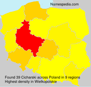 Surname Cicharski in Poland Surname Cicharski in Poland