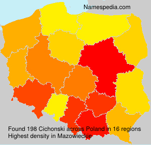 Surname Cichonski in Poland Surname Cichonski in Poland