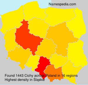Surname Cichy in Poland Surname Cichy in Poland