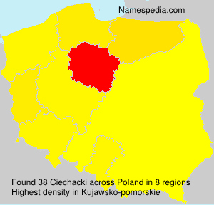 Surname Ciechacki in Poland Surname Ciechacki in Poland