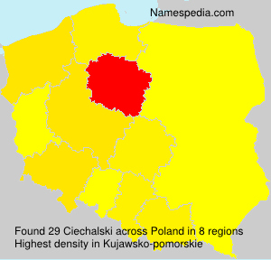Surname Ciechalski in Poland Surname Ciechalski in Poland