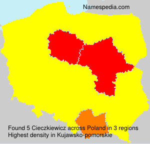 Surname Cieczkiewicz in Poland Surname Cieczkiewicz in Poland