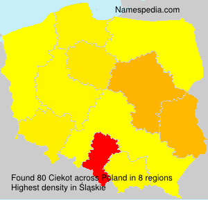 Surname Ciekot in Poland Surname Ciekot in Poland