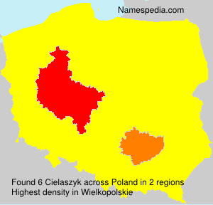 Surname Cielaszyk in Poland Surname Cielaszyk in Poland