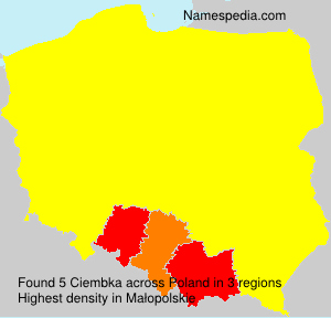 Surname Ciembka in Poland Surname Ciembka in Poland