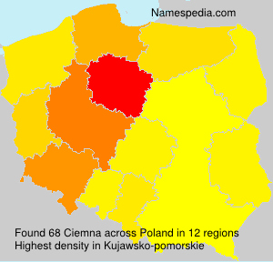 Surname Ciemna in Poland Surname Ciemna in Poland