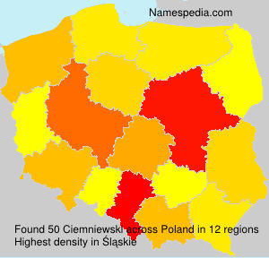 Surname Ciemniewski in Poland Surname Ciemniewski in Poland