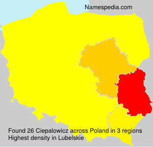 Surname Ciepalowicz in Poland Surname Ciepalowicz in Poland