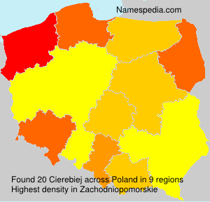 Surname Cierebiej in Poland Surname Cierebiej in Poland