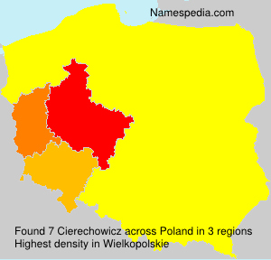 Surname Cierechowicz in Poland Surname Cierechowicz in Poland