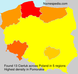 Surname Cierluk in Poland Surname Cierluk in Poland