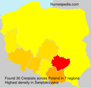 Surname Cierpiala in Poland Surname Cierpiala in Poland