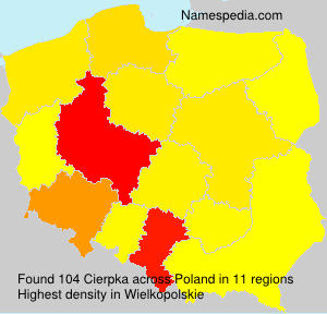 Surname Cierpka in Poland Surname Cierpka in Poland