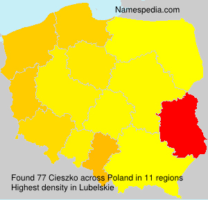 Surname Cieszko in Poland Surname Cieszko in Poland