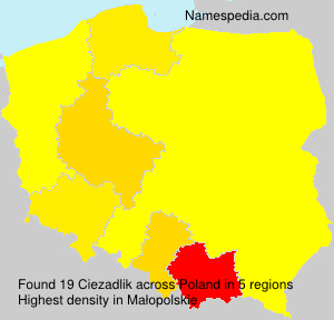 Surname Ciezadlik in Poland Surname Ciezadlik in Poland