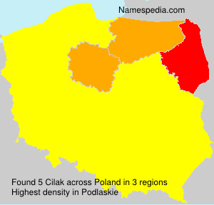 Surname Cilak in Poland Surname Cilak in Poland