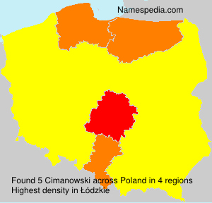 Surname Cimanowski in Poland Surname Cimanowski in Poland