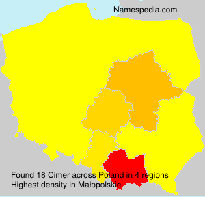 Surname Cimer in Poland Surname Cimer in Poland