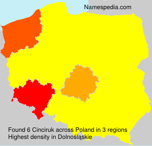 Surname Cinciruk in Poland Surname Cinciruk in Poland