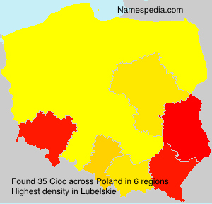 Surname Cioc in Poland Surname Cioc in Poland