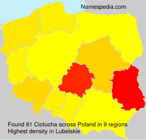 Surname Ciotucha in Poland Surname Ciotucha in Poland