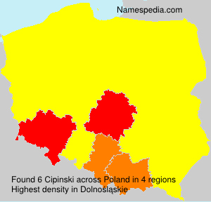 Surname Cipinski in Poland Surname Cipinski in Poland