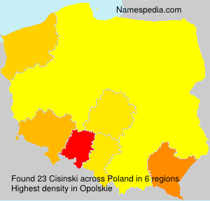 Surname Cisinski in Poland Surname Cisinski in Poland