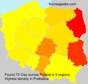 Surname Cisz in Poland Surname Cisz in Poland